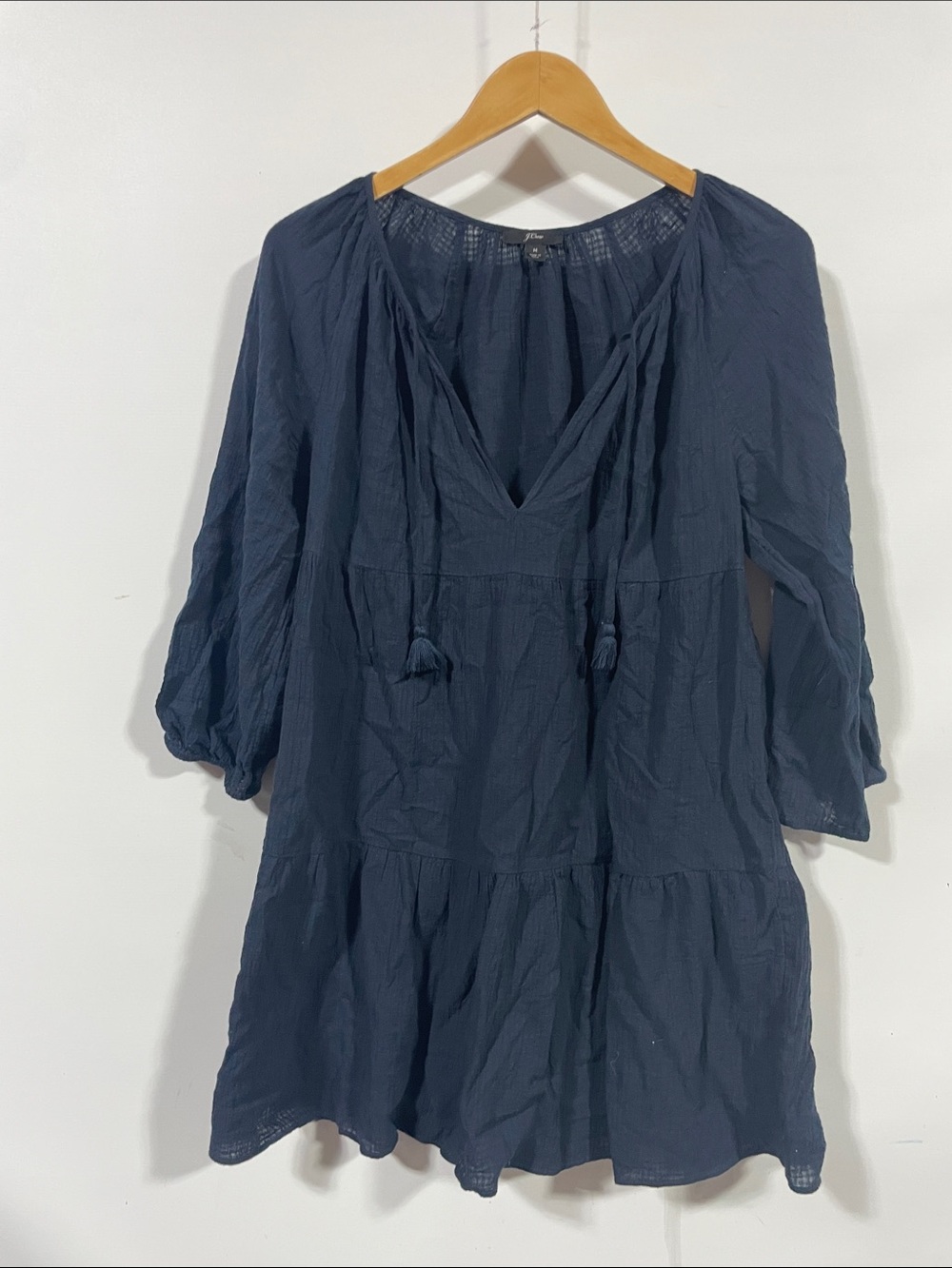 J. Crew Navy Lightweight Swim Cover-Up Tunic